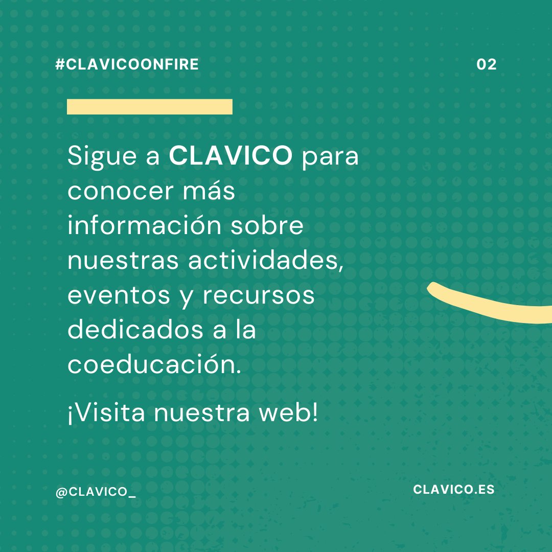 CLAVICO_'s tweet photo. ¡Visita nuestra web! 🌟 En https://t.co/HzNipNMjnd encontrarás información sobre nuestros congresos, recursos de coeducación y mucho más. ¡Mantente al día con lo último en coeducación! 📚 #CLAVICO #Coeducación #YoCoeduco https://t.co/klkZa8rT2t