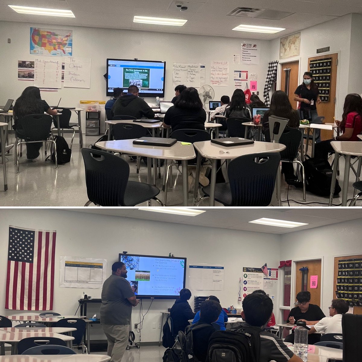 EMMScoachbarr's tweet photo. Our Social Studies teachers use Talk Read Talk Write to implement new vocabulary. #FearTheStrike https://t.co/WF8TCdcNUV
