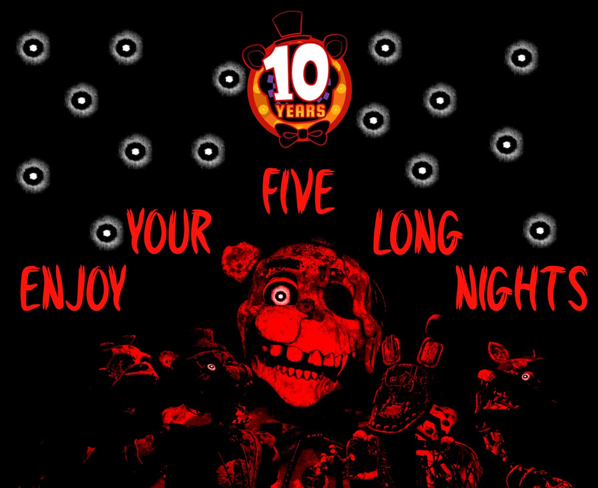 Feliz 10 años FNAF!!! #fnafanniversary