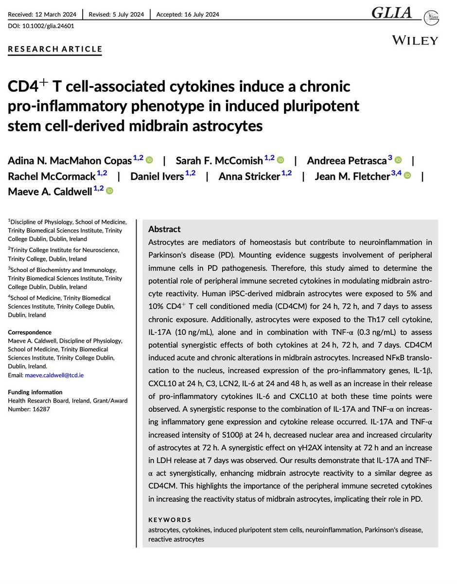 Adina MacMahon Copas (@adinacopas) on Twitter photo I am delighted to say that our paper was recently accepted and published by Glia.
Thank you to everyone who played a part in getting this paper together, it was a privilege to work with you all!
<a href="/SarahMcComish/">Sarah McComish</a> <a href="/CaldwellMaeve/">Maeve Caldwell</a> I am delighted to say that our paper was recently accepted and published by Glia.
Thank you to everyone who played a part in getting this paper together, it was a privilege to work with you all!
<a href="/SarahMcComish/">Sarah McComish</a> <a href="/CaldwellMaeve/">Maeve Caldwell</a>