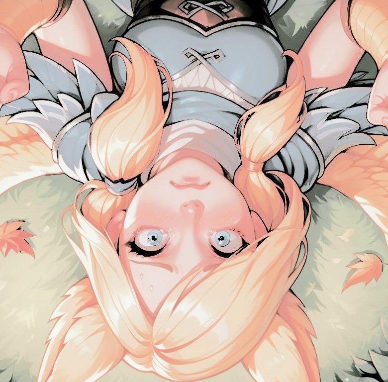 Le mira con pavor, las alas caen hacia abajo, las plumas de su cola hacen el mismo gesto. Sus garras . . . La están haciendo daño, y por primera vez siente el miedo de ser devorada, a pesar de haberse enfrentado a cosas más grandes.⠀   
⠀
⠀            ━━━ No . . .⠀   
⠀