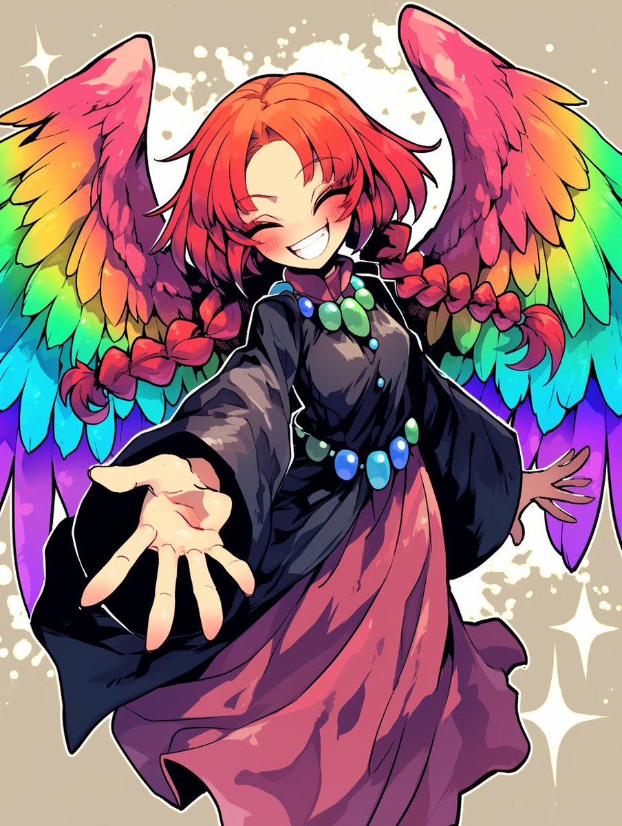 おはようございます8月14日水曜日です。

今日は専売特許の日、廃車リサイクルの日、
裸足記念日なども記念日のようです。

今日もがんばっていきましょう。
🌈 nijijourney #AIart