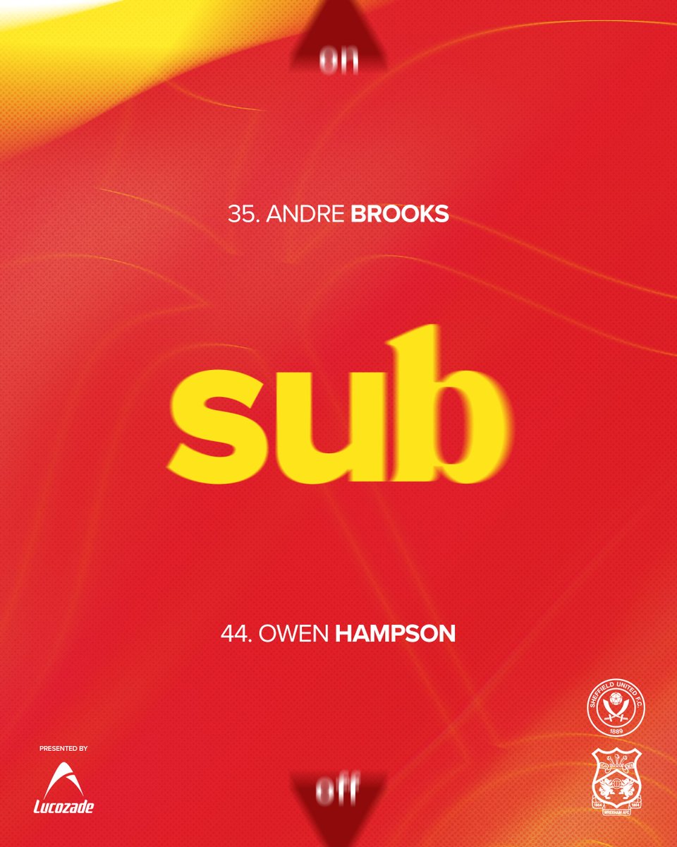SheffieldUnited's tweet photo. 80' - Brooksy replaces Owen Hampson.
⚔️ 3-1 🐉 | #SHUWXM https://t.co/4N0zlPAig9