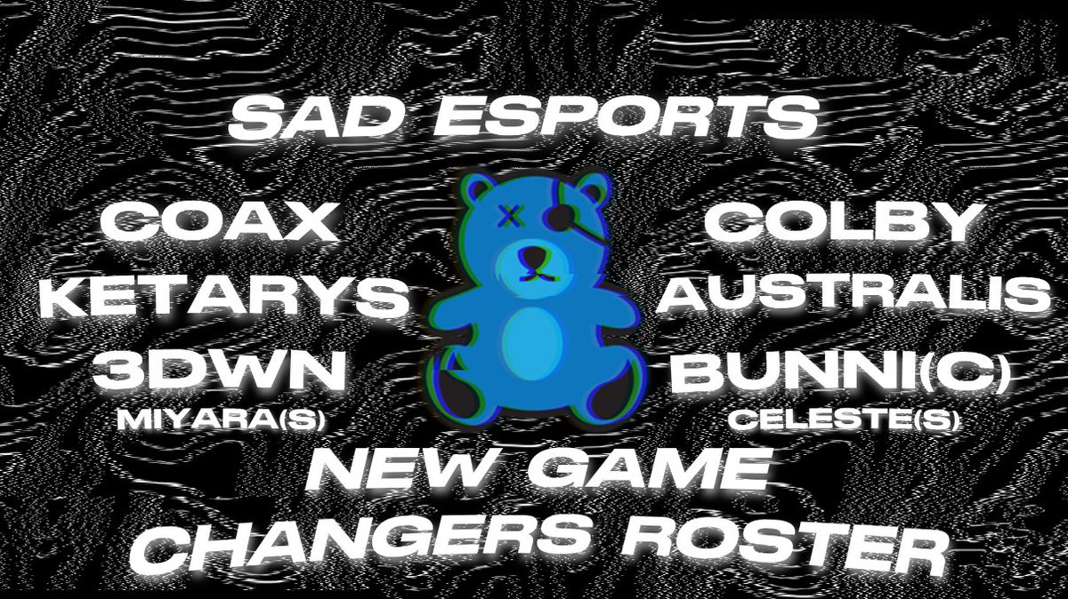 INTRODUCING...

🧊SaD FROST🧊OUR NEW OFFICAL GC ROSTER!

🐀<a href="/Official3DWN/">3dizzy</a>
🏹<a href="/coaxfps/">matt</a>
🔫@colbzera
💥<a href="/Australissss/">Australis</a>
☁️<a href="/ketarys/">asf</a>
<a href="/TheBubblyBunni/">Buhni</a> [c]
<a href="/Moelandblue/">Moelandblue</a> [a]
-
@Celeste_VLR [s]
<a href="/RipMiyara/">GHOST miyara</a> [s]
<a href="/stayVLR/">Stay</a> [s]

#SaDWIN | #VCTGameChangers
