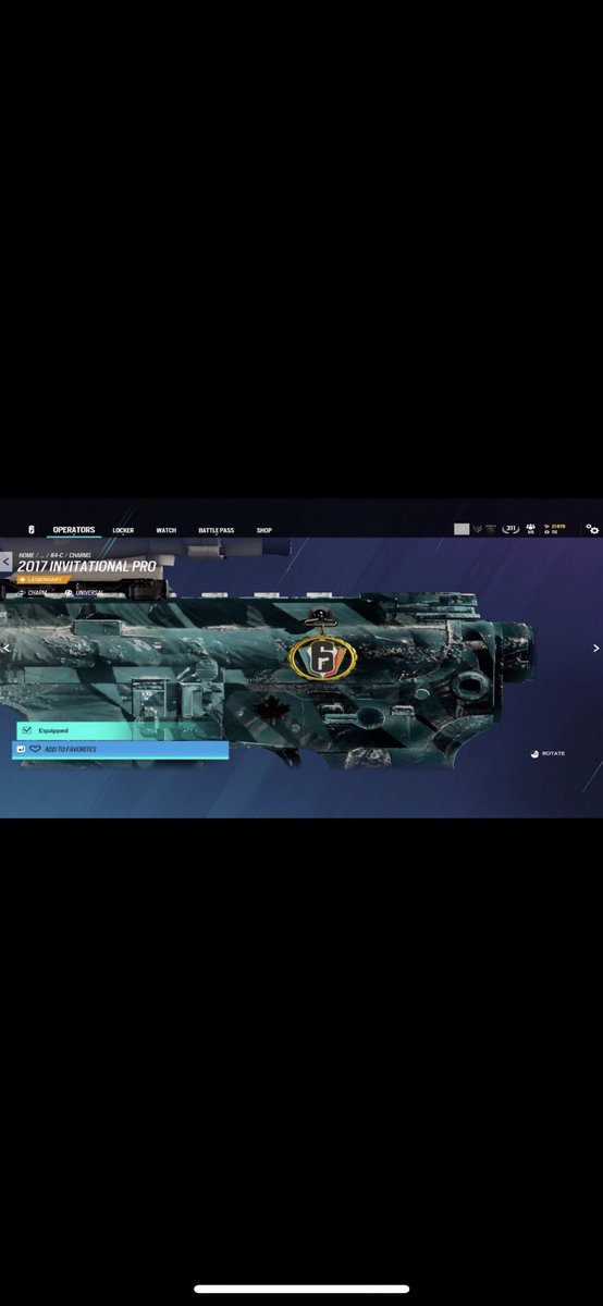 2017 CHARMS ADD ON✅

You’ll receive:

-2017 Invitational Pro Charm✅
-2017 Invitational Attende✅
-Blue Nebula✅
-Beta Skin (Fire Skin)✅

——————————

Requirements

-You must have access of your Xbox or PS account and be able to load up r6

-Can’t be done on dupes

-The account