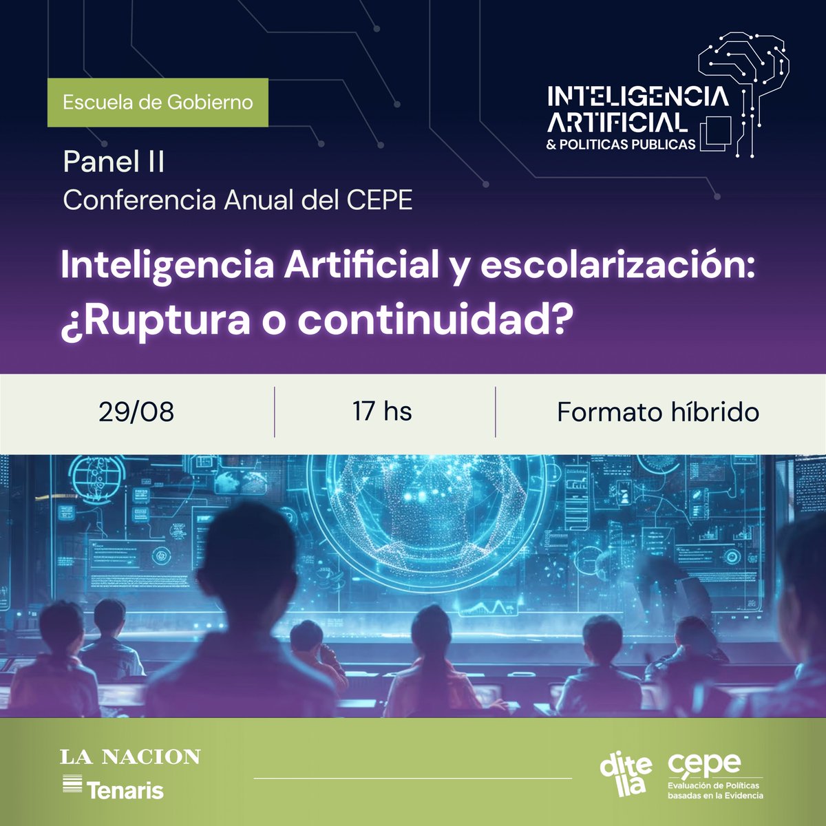📖El 2.° encuentro de nuestro ciclo de charlas invita a <a href="/MayraBotta/">Mayra Botta</a> (<a href="/Globant/">Globant</a>) y Santiago Bellomo (@EEduAustral) a hablar con Mariano <a href="/narodowski/">Mariano Narodowski</a> (<a href="/utditella/">Universidad Torcuato Di Tella</a>). ¿Cuáles son los alcances, oportunidades y límites para la IA en Educación?  
Más información: bit.ly/cepeconf