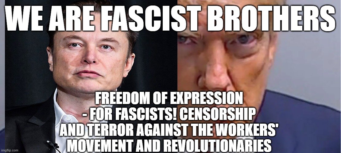 PWeispfenning's tweet image. #Trump and #Musk:  Fascist combination of multi-millionaires. Not a foot in fascism! #MLPD