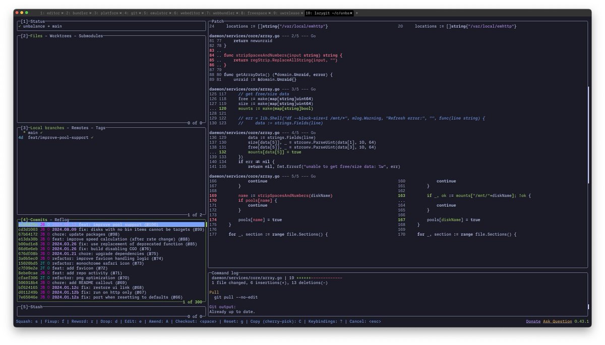 jbrodriguezio's tweet image. chef&apos;s kiss !!!

#git #lazygit #difftastic