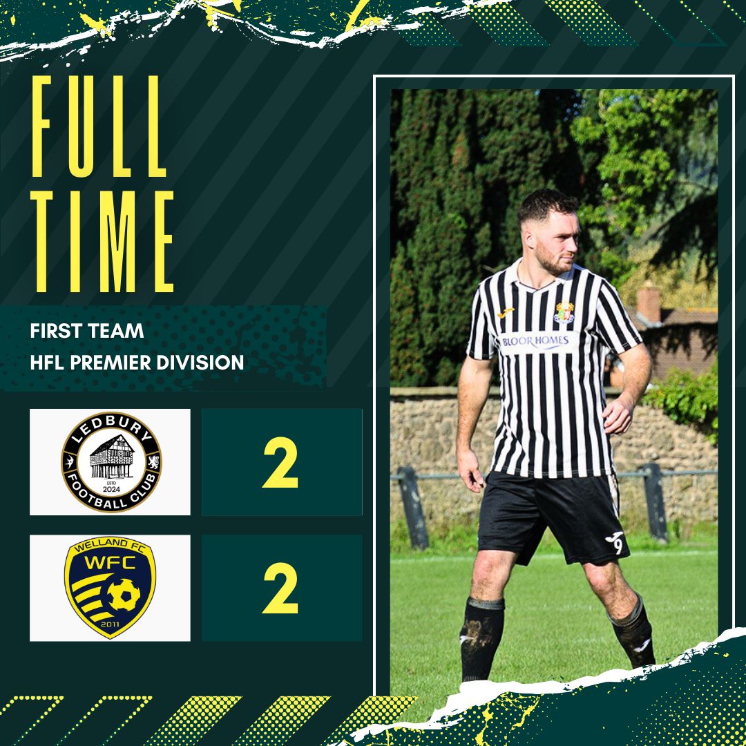 A scintillating second half saw Ledbury come back from 2-0 down to earn a draw. Lewis Williams and Elliott Potter with the Ledbury goals. #OneTown