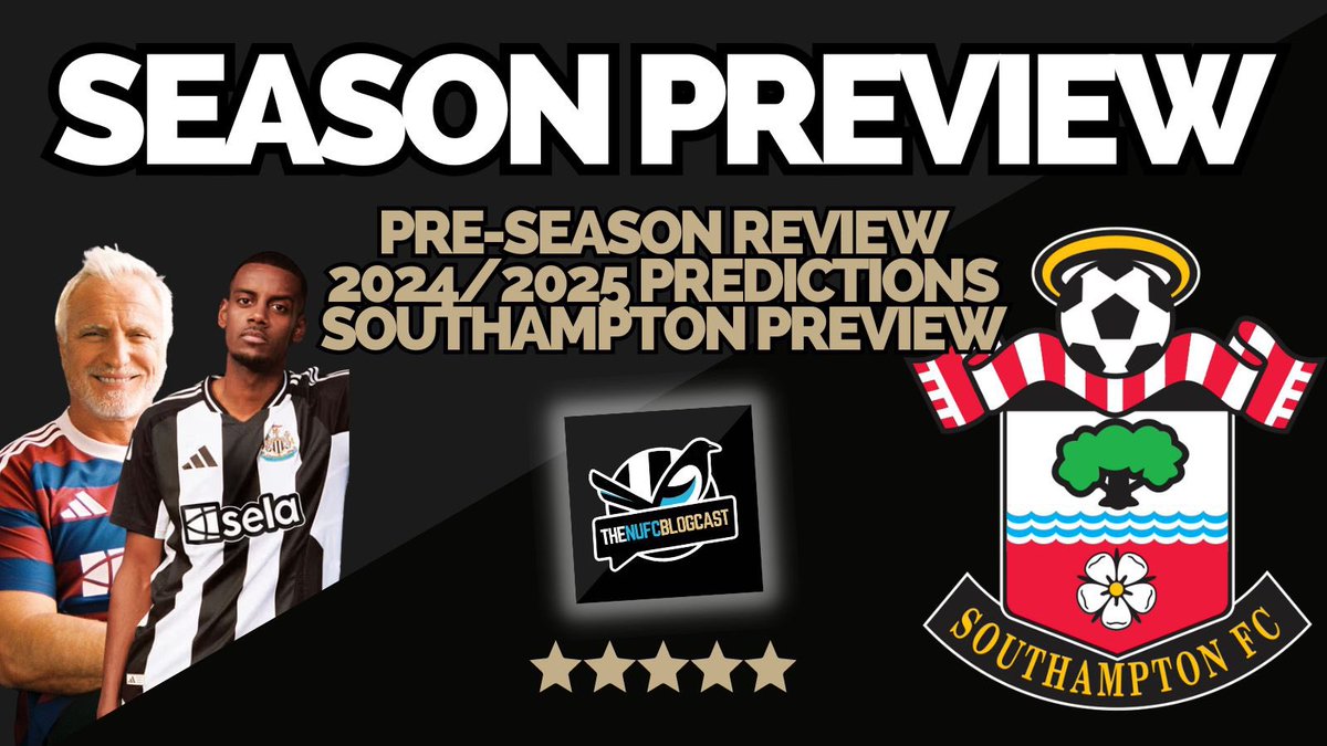 NUFCblogcast's tweet photo. 🚨 NEW PODCAST! ⚫️⚪️

Listen here ➡️ https://t.co/l2bLOLjajz

It’s a big one…

⚽️ 2024/25 preview
🔮 Early predictions
📝 Reasons to be positive
🔴 View from #SaintsFC
✍️ Predicted XI
📊 Poll of the week
💭 Twitter Qs
🗣️ Parish hijacks pod!

#NUFC | @Olly_Hawk | @fantasyfooty https://t.co/jNpt9MUEM9