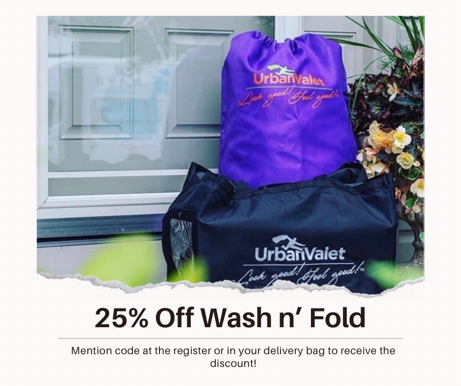Our wash n fold services are an extra 25% off during the month of August! Mention code WASH824 at the register or in your delivery bag to receive the discount! 

#summersale #august #washnfold #laundry