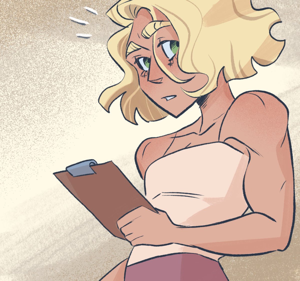 Gayle's got some arms, huh 👀 Read all about her muscles--I MEAN THE PLOT--at SeeingRedComic.com or Webtoon Canvas 💪