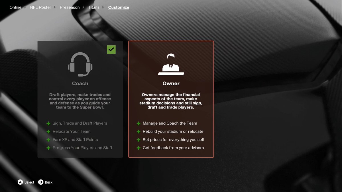 SamuelBrownRBT's tweet photo. Couple things missing in Madden 25.
1. You can no longer start a franchise as a player☹️
2. You can no longer see the OVR of a player when editing - this will make creating custom draft classes a lot more time consuming as you'll have to back out each time to see the player's OVR https://t.co/LbCwFpTzyw