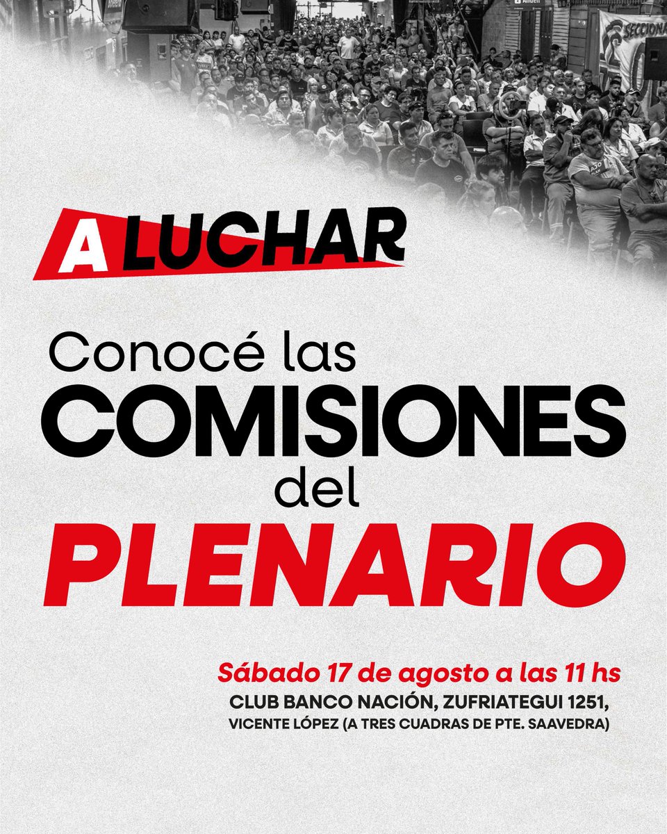 alucharX's tweet photo. ⚡Conocé las comisiones del plenario #Aluchar Cuáles son y de qué se tratan ⤵️ https://t.co/eoUA6FDKmS