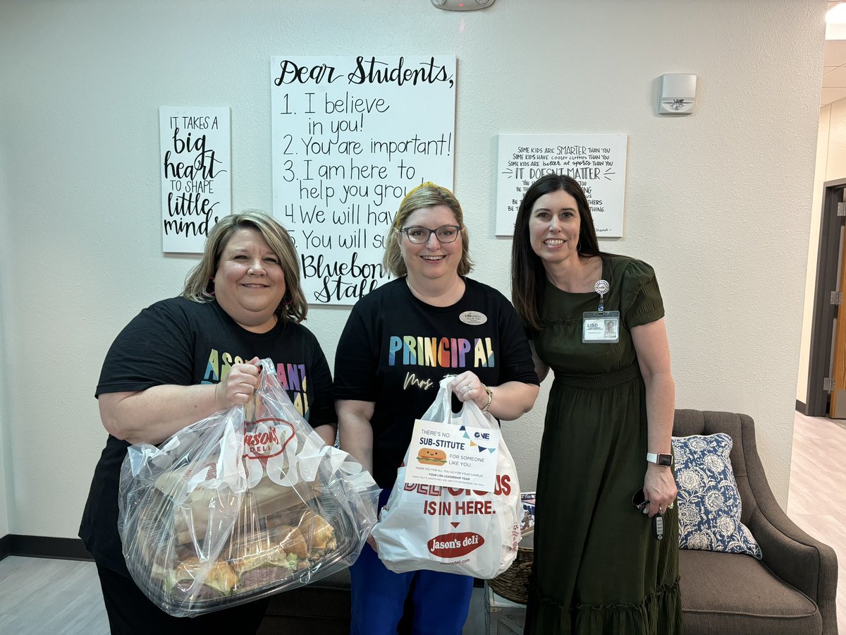 Excited to surprise the front office staff and campus administrators <a href="/BluebonnetES/">Bluebonnet ES</a>  with lunch to kick off the 2024-25 school year! Have a great year! #ONELISD <a href="/FisherldLana/">Lana Fisher</a> <a href="/MarlenePrice94/">Marlene Price</a>
