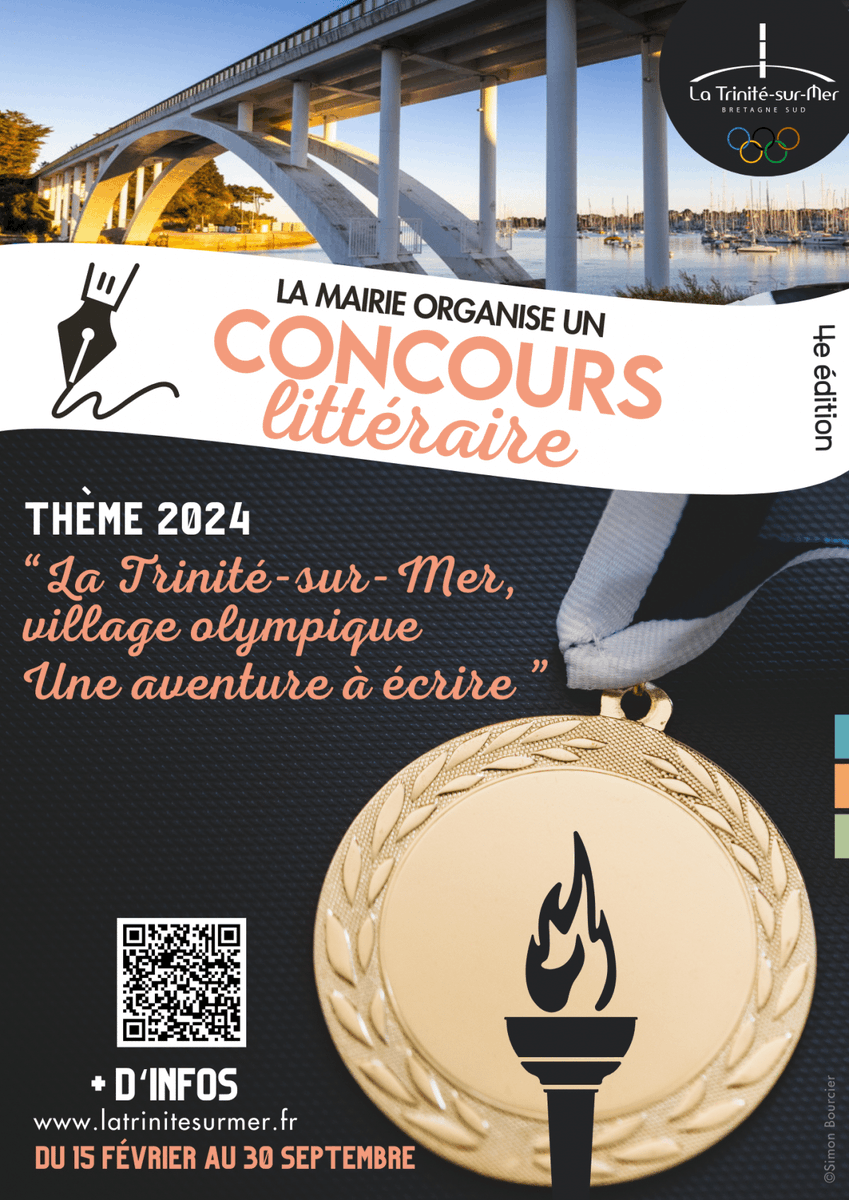 Comme chaque année, la mairie de La Trinité-sur-Mer organise un concours littéraire. 

🖊️ Le Thème de cette nouvelle édition est « La Trinité-sur-Mer, village olympique, une aventure à écrire »  

Ce concours est gratuit, ouvert à toutes les personnes… dlvr.it/TBsjXs