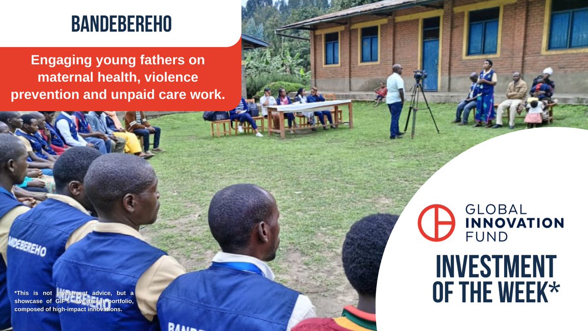 Global Innovation Fund (@globalinnovfund) on Twitter photo This week, we'd like to give a shout out to <a href="/rwamrec/">RWAMREC</a>, whose gender norm-shifting intervention engages young fathers in #Rwanda on vital issues such as maternal and newborn health, unpaid care work and violence prevention.
Find out more: globalinnovation.fund/investments/ba…
#innovatingtogether This week, we'd like to give a shout out to <a href="/rwamrec/">RWAMREC</a>, whose gender norm-shifting intervention engages young fathers in #Rwanda on vital issues such as maternal and newborn health, unpaid care work and violence prevention.
Find out more: globalinnovation.fund/investments/ba…
#innovatingtogether