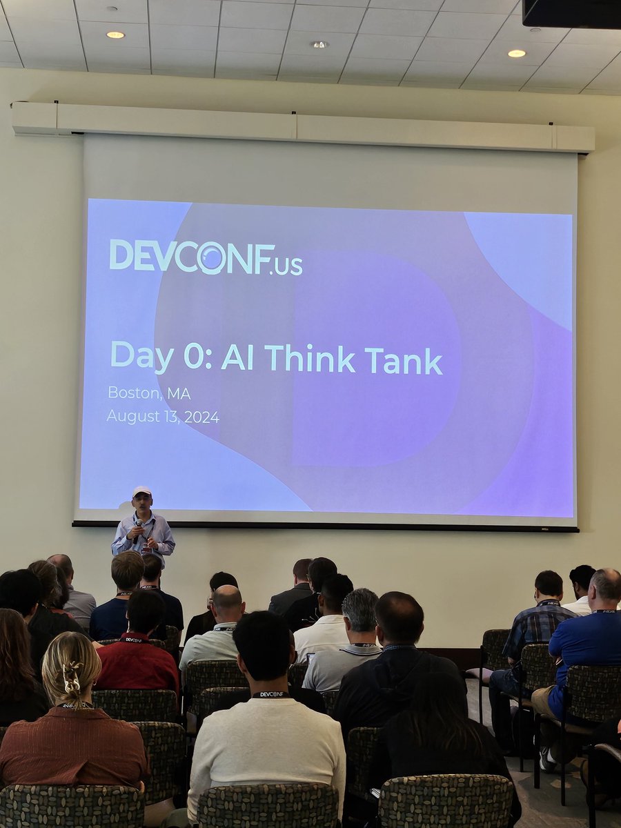 devconf_us's tweet image. Day 0 is on its way! Let&apos;s get thinking about AI 🤖 #devconfus2024 #definefuture