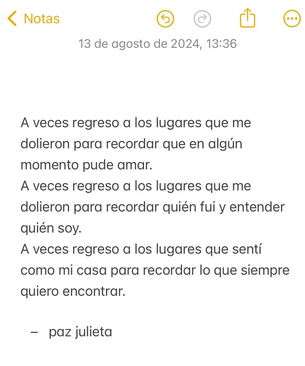 “A donde regreso”