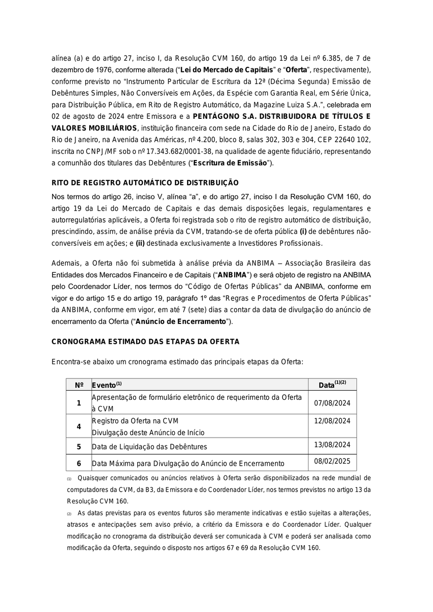 CalixtoCapital's tweet photo. #MGLU-NM | MAGAZ LUIZA | Comunicado ao Mercado https://t.co/W1DUQre6VG