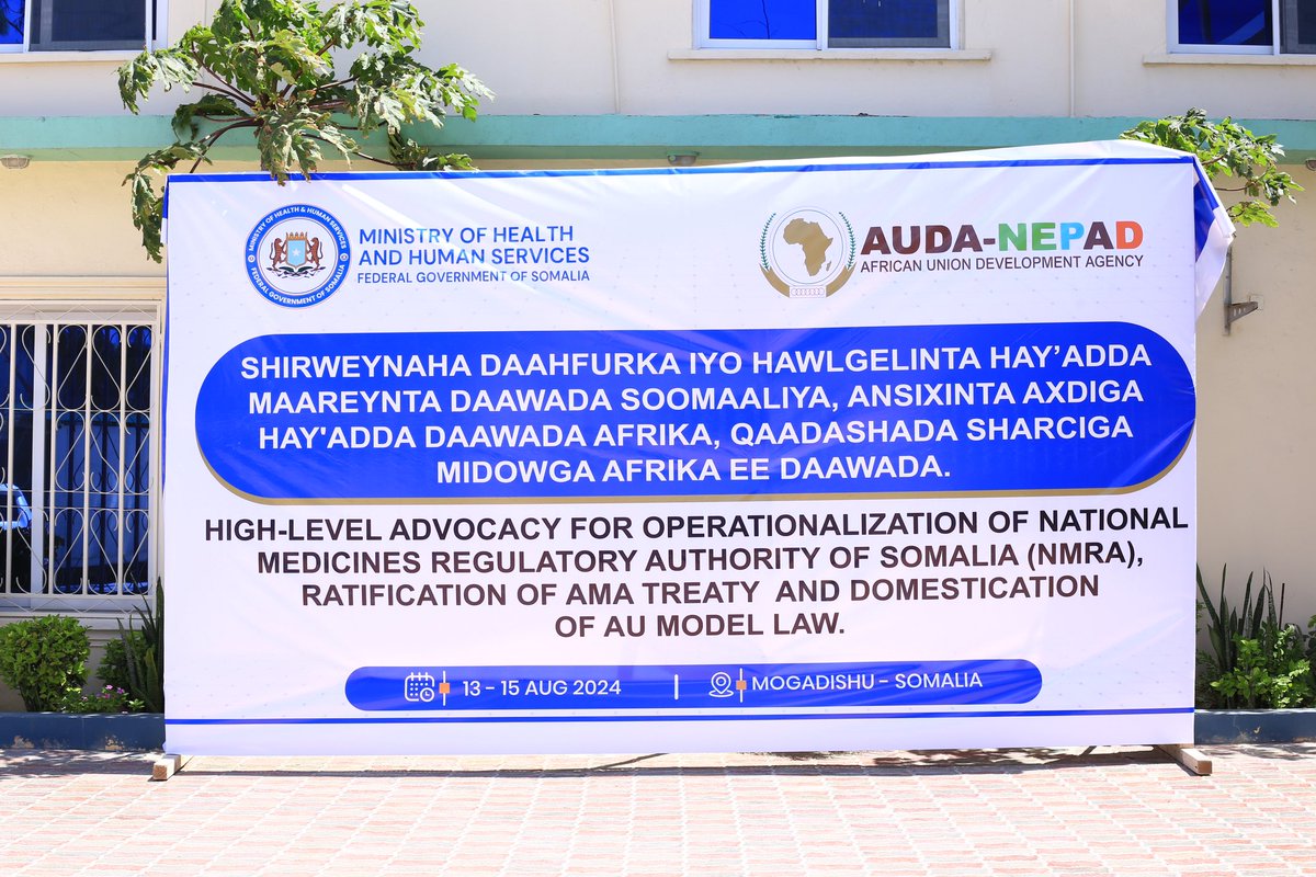 Somali Health Ministry hosted high-level advocacy for operationalizing Somalia's NMRA, ratifying the AMA treaty, and domesticating the AU Model Law on medical regulation. Strengthening regulatory capacity is key to improving access to safe, quality medicines in Somalia.