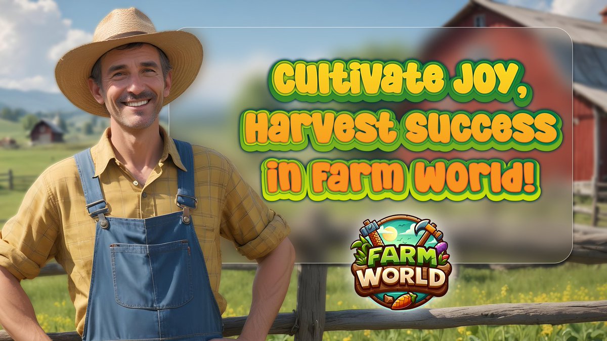 playfarmworld's tweet photo. 🌾🎉 Cultivate Joy, Harvest Success in #FarmWorld! 🚜💚

Ready to turn your farming passion into thriving success? At Farm World, every seed planted is a step towards happiness and prosperity! 🌱🌟

👩‍🌾 Here’s what makes Farm World special:

🌻 Rich Soil, Rich Life: Nurture your crops and your spirit in our vibrant community.
🌱 Grow Techniques: Master innovative farming methods to boost your yield.
🏆 Harvest Rewards: Reap the benefits of your hard work with every successful harvest.

Join us and discover how cultivating joy can lead to harvesting real success! 🍅🎉

#FarmWorld #GameFi #Blockchain #Crypto