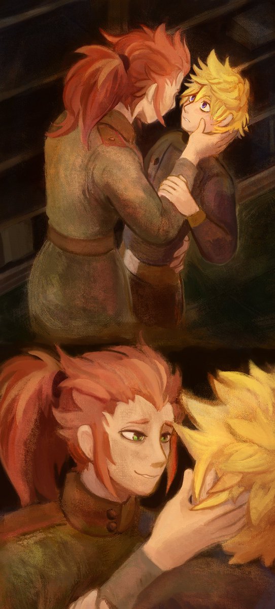 tin_tabru's tweet image. happy akrk day!!! This illustration is for this fic here: archiveofourown.org/works/58139749
mind the tags! There are war themes so take care o: