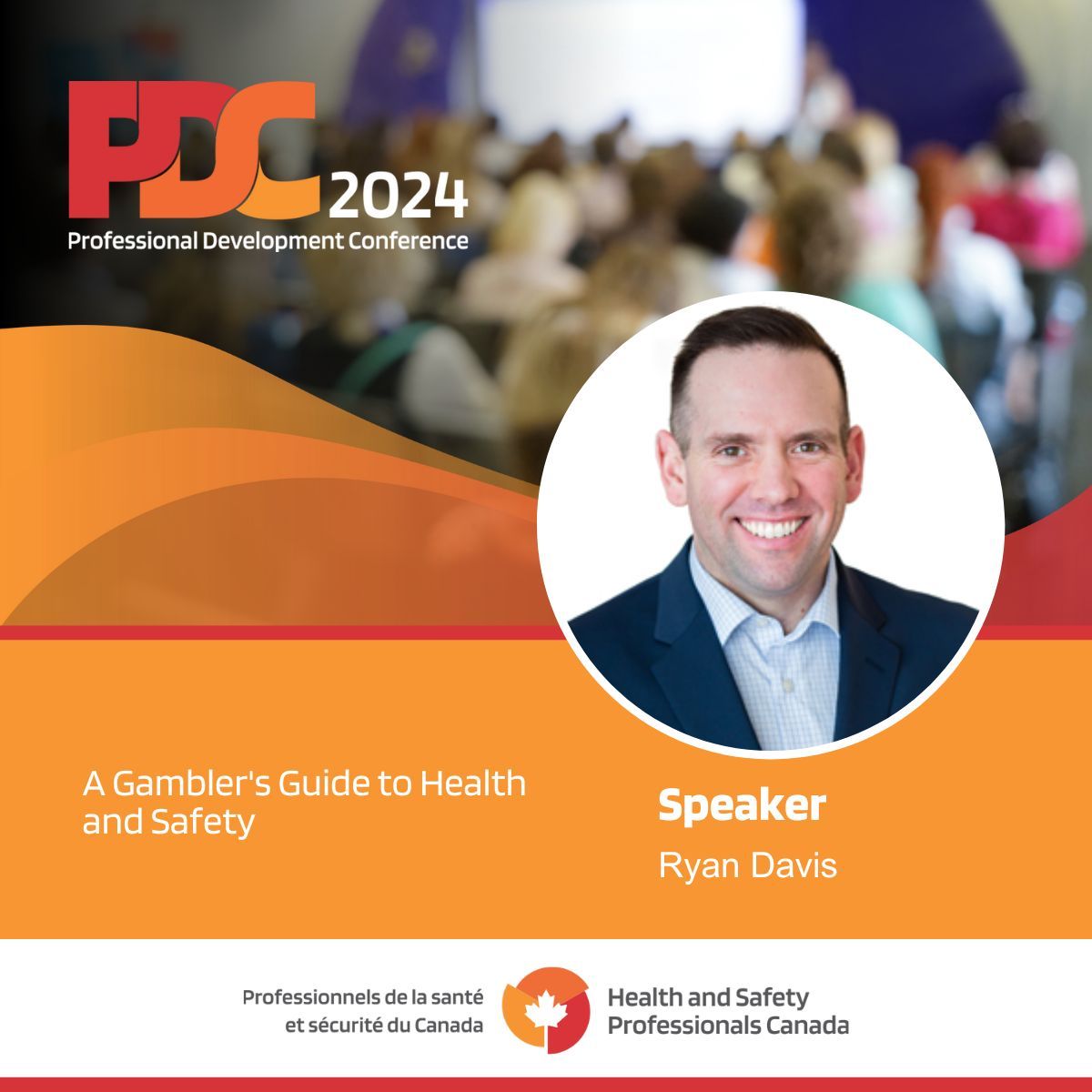HSPCanada's tweet image. Thank you to Ryan Davis for speaking at out HSPC PDC 2024 in Edmonton! Ryan shared his session &quot;A Gambler&apos;s Guide to Health and Safety&quot;. 

#HSPC #PDC2024