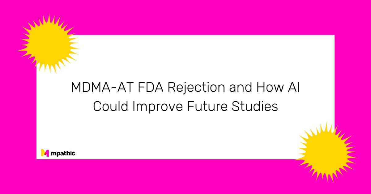 FDA denies MDMA for PTSD, spotlighting psychedelic research's complexity. Every challenge brings opportunity—AI like mTrial redefines trials for safer, more impactful treatments. Read more: bit.ly/46MGZYI 🧠⚙️ #ClinicalTrials #AI #FDA