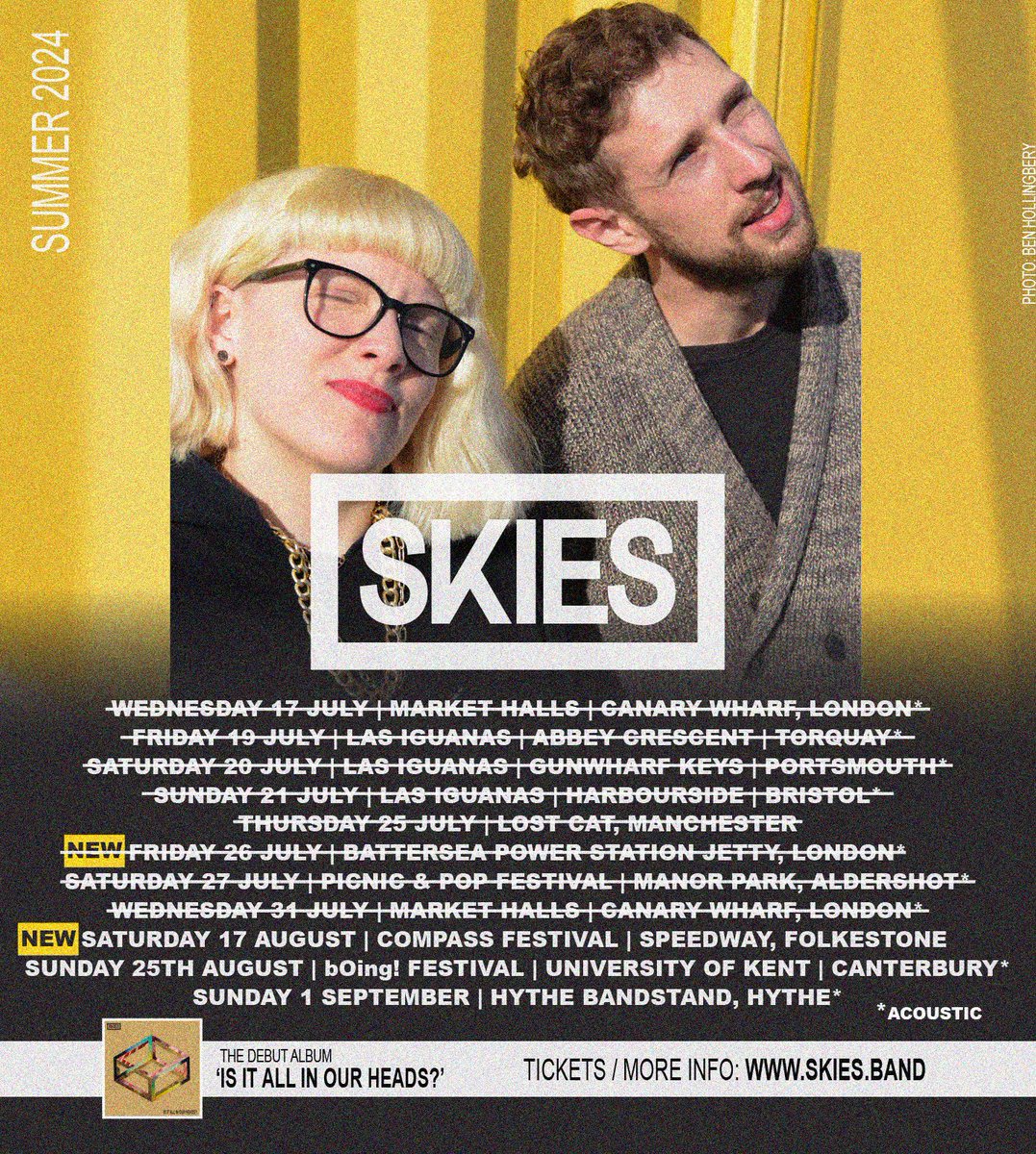 SKIESbanduk's tweet photo. NEXT SHOW 🚨 We'll be playing Compass Music Festival this weekend at Speedway, Folkestone. Saturday, 15:30 ❤️

https://t.co/xDEp960fLp https://t.co/FHOfnncWqh