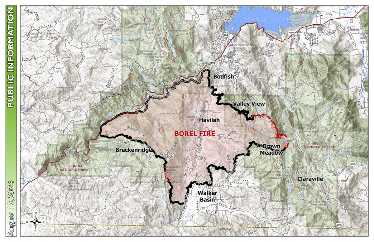 #BorelFire Morning Update 08/13/2024