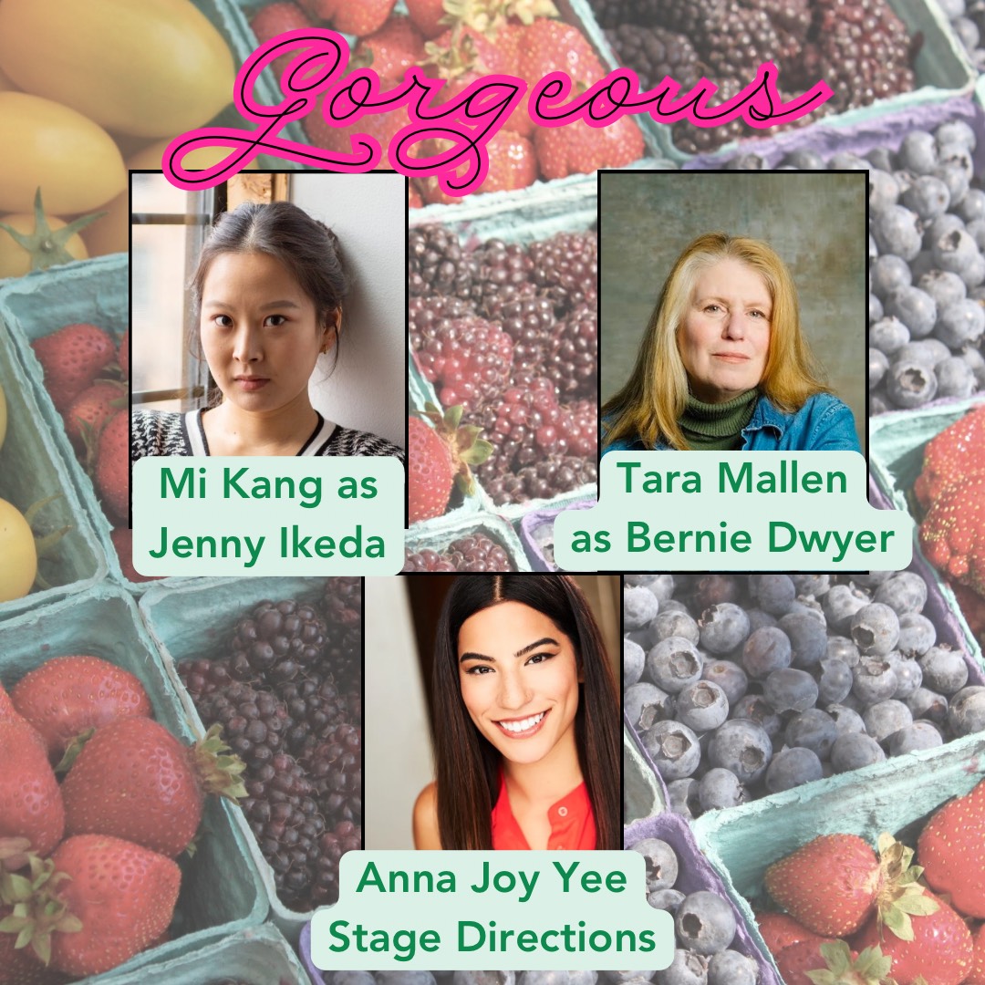 Fresh Produce Festival is back this Friday, August 16 at 7:30pm. 
Join us for a reading of Gorgeous by Keiko Green.  
Directed by Helen Young and featuring RTE Artistic Director Tara Mallen, with Mi Kang and Anna Joy Yee! Tickets and info rivendelltheatre.org/freshproduce