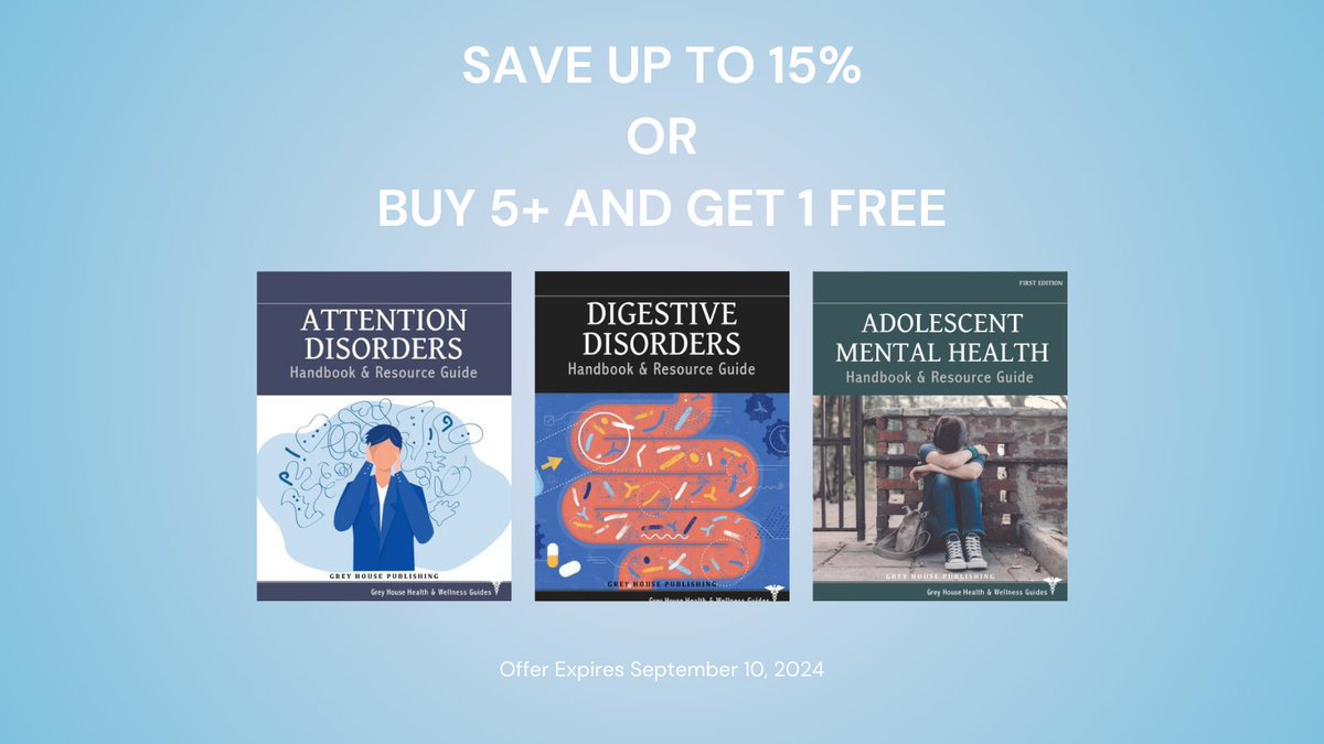 greyhousepub's tweet photo. These “Health &amp; Wellness Resource Guides” Provide a Wealth of Accessible Information on a Wide Variety of Health Issues. Save up to 15% and get Free Online Access! https://t.co/2KL1lmjDqI https://t.co/RwPllFSkfg
