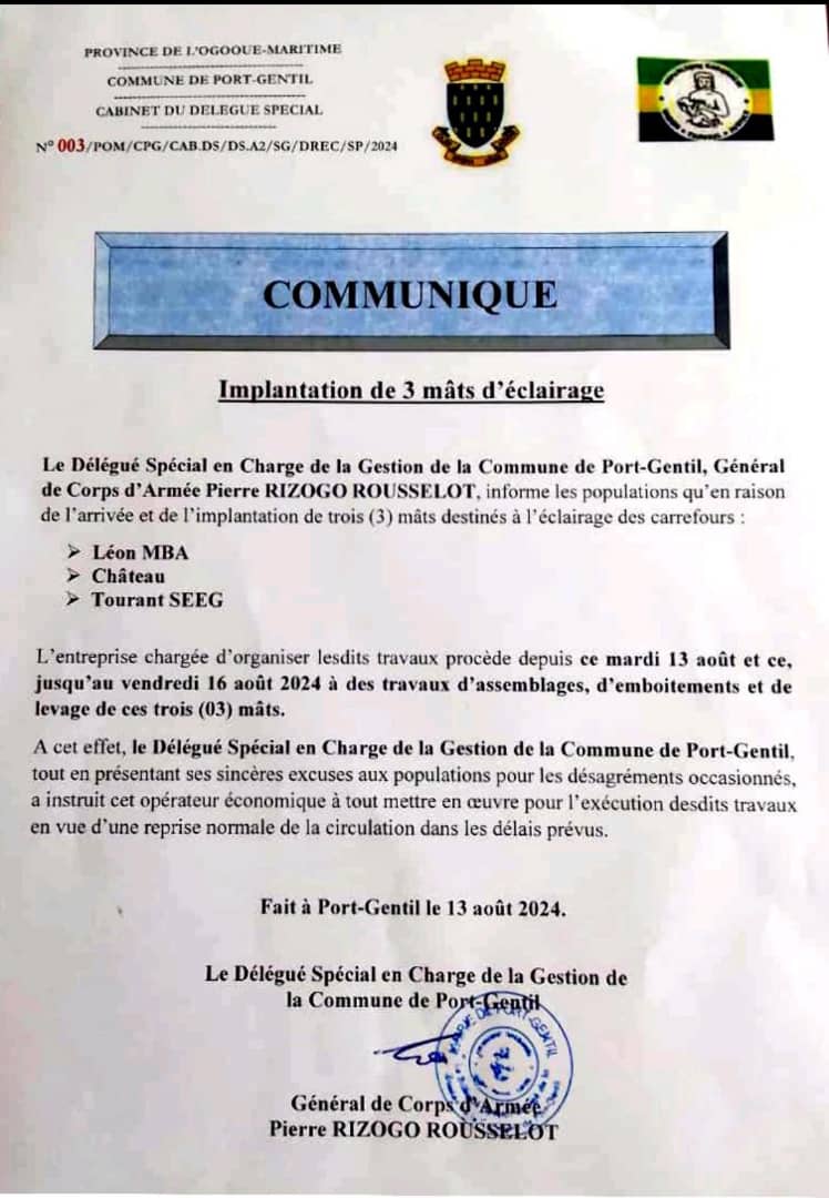 [ #Communiqué ] Installation de mats d'éclairage.
#EclairagePublic
#Perturbationdutrafic