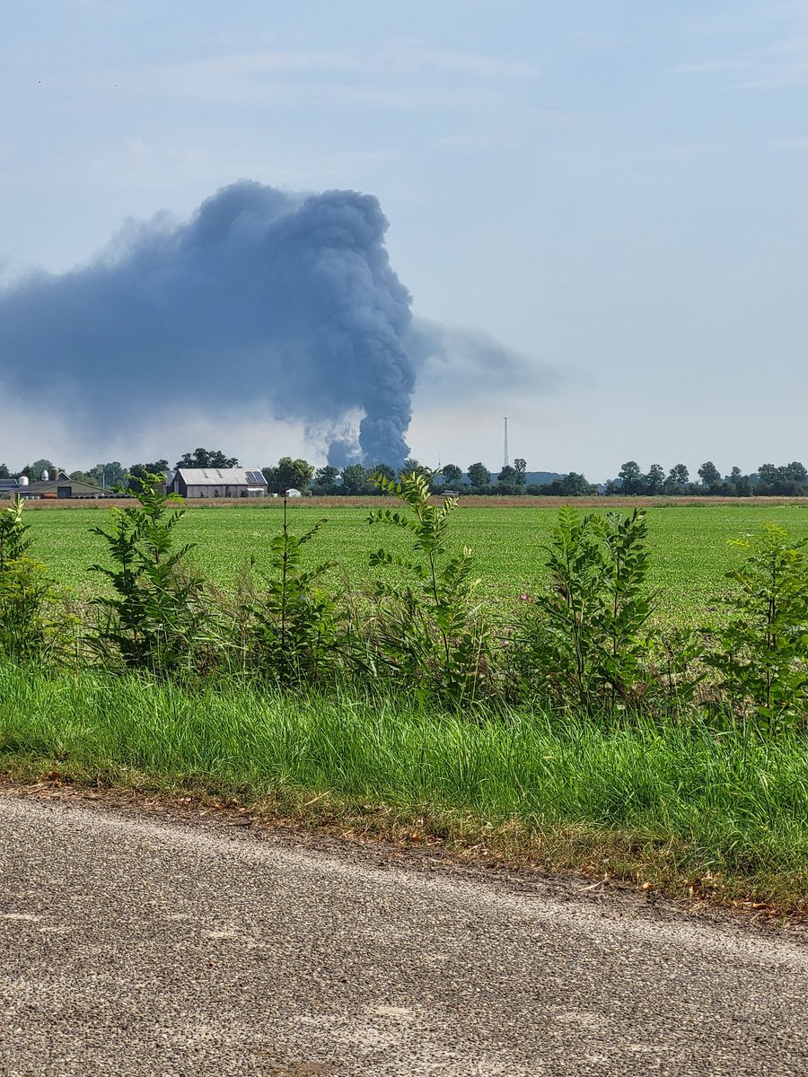 Grote brand Baflo vanuit Mensingeweer