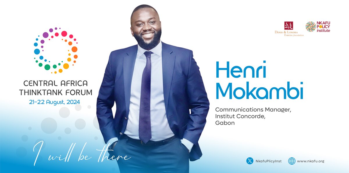 Don’t miss the chance to hear from <a href="/YannMokambi/">Mokambi Henri</a> from Institut Concorde, #Gabon, during the Central Africa Think Tank Forum on August 21 &amp; 22. He will be discussing the specific challenges facing #thinktanks in #CentralAfrica &amp; potential pathways for #growth &amp; collaboration.