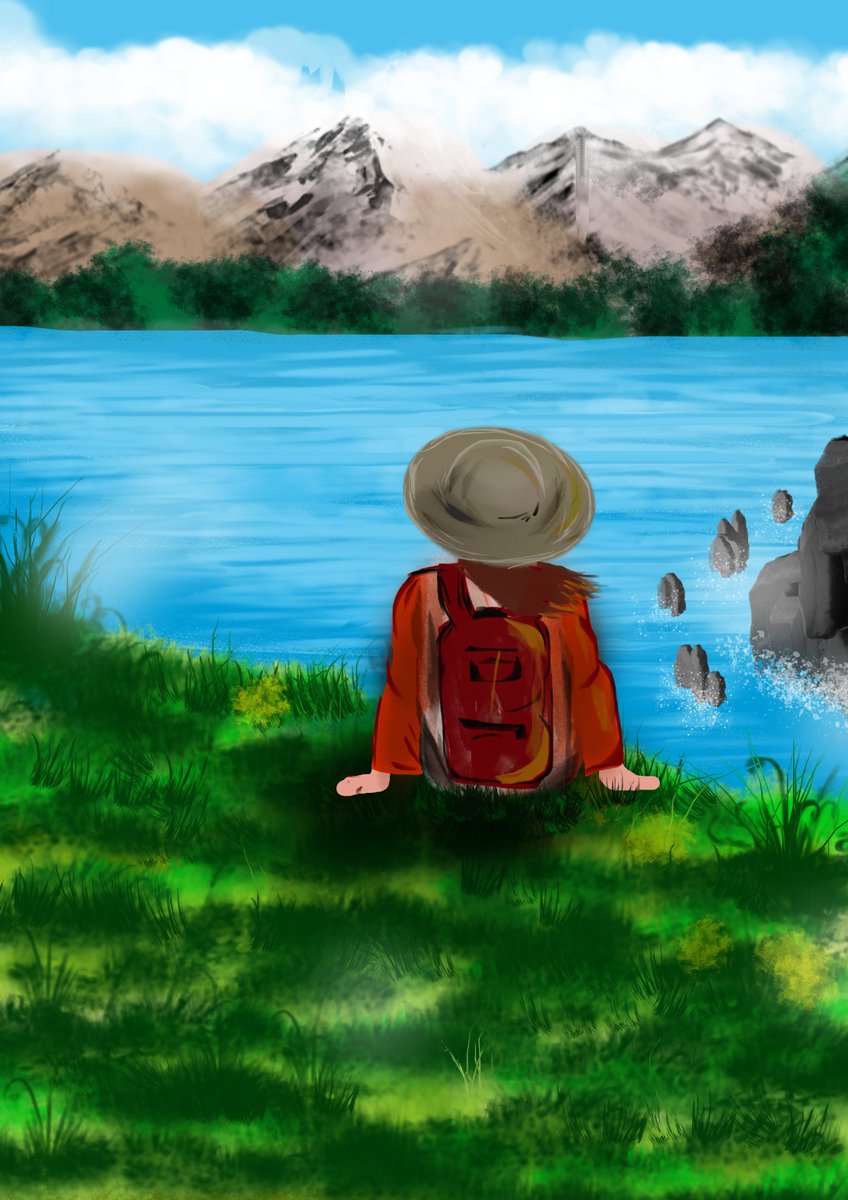 #digitalart #digitalarts #digitalartwork #artwork #arts #characterdesign #landscapepainting #digitalpainting 😍🌄