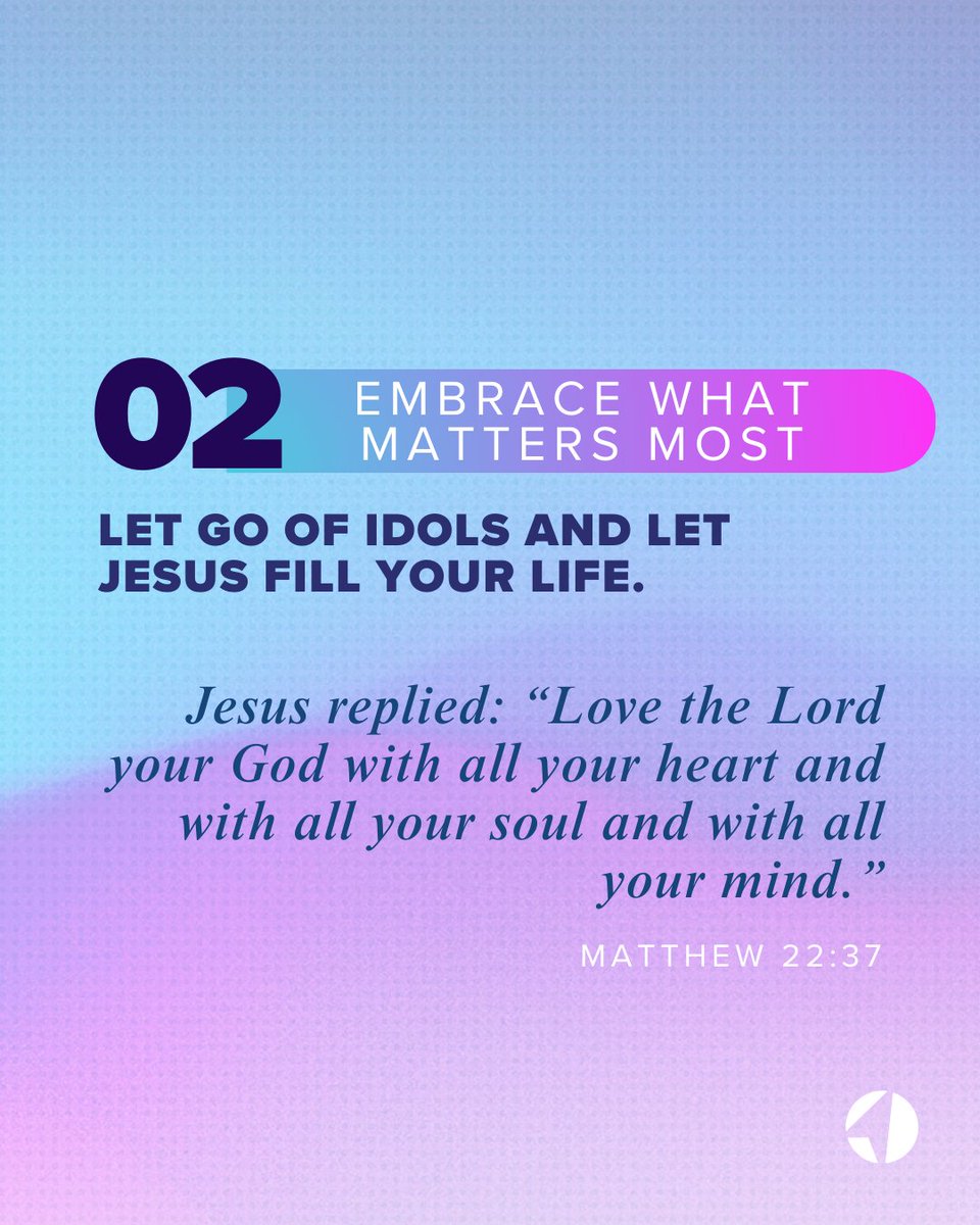 ChristJourney's tweet image. Unlock true fulfillment by focusing on Jesus instead of our obsessions. Love Him with all your heart, soul, and mind, and see how life becomes so much sweeter. Tag someone who needs this encouragement today!

#ChristJourney #MessageRecap  #ChooseJesus #LoveGod