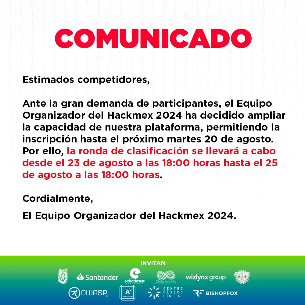 📷 COMUNICADO 📷