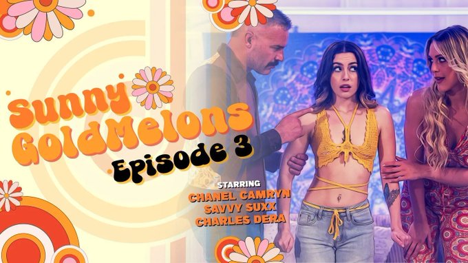 This Friday on #WickedPictures 🗓️   🎥 Sunny Goldmelons - Scene 3 🌟 @TheChanelCamryn, @SavvySuxx and @mrstudshit  Sign<a href="/tag/wickedpictures"class="tags">#WickedPictures</a>