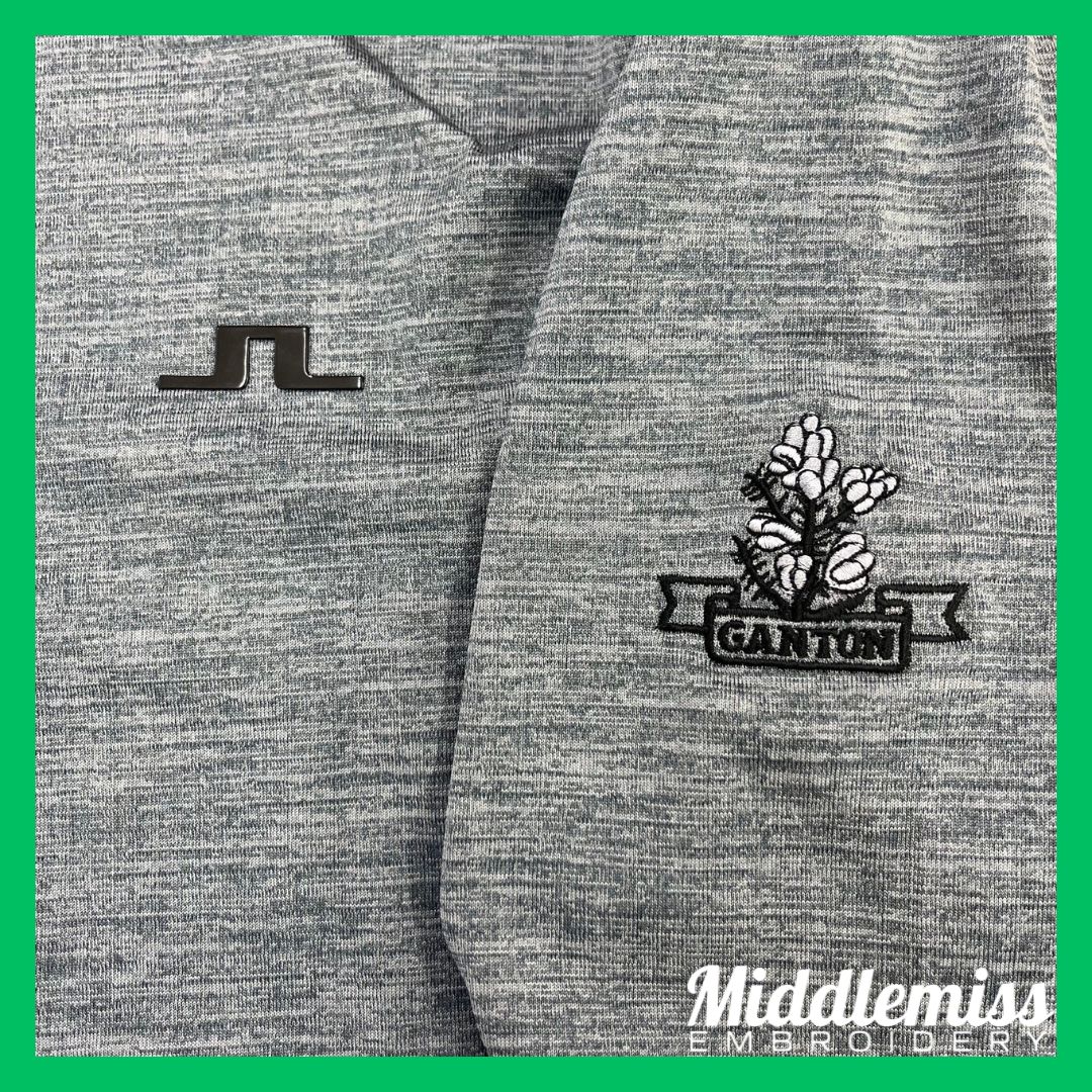 MiddlemissEmb's tweet photo. We have embroidered a range of J.Lindeberg clothing for Ganton Golf Club, embellishing the golfwear with a stylish version of the club logo. 

#middlemissembroidery #embroidery #jlindeberg #golf #gantongc https://t.co/5HsAXklWy3