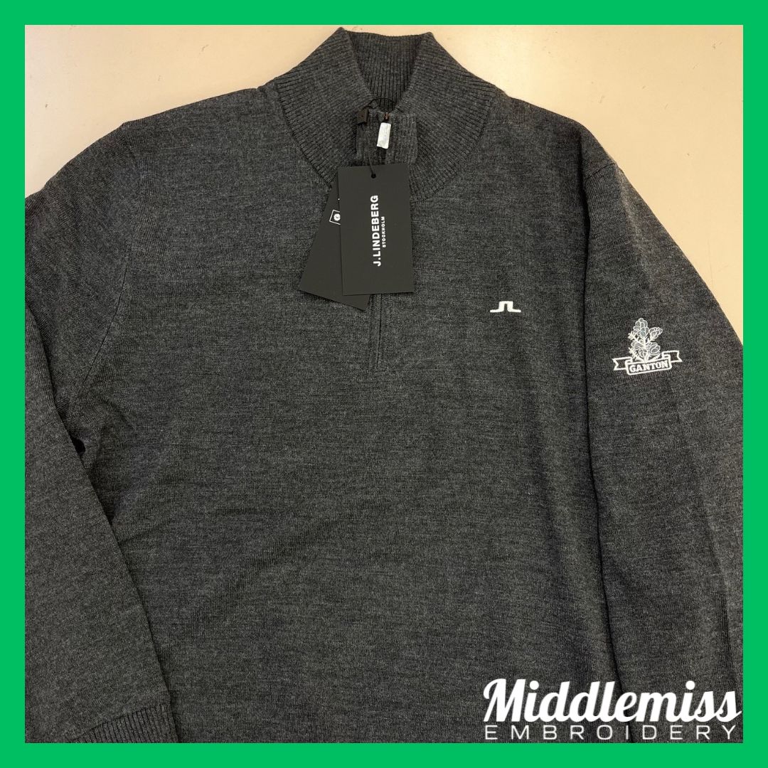 MiddlemissEmb's tweet photo. We have embroidered a range of J.Lindeberg clothing for Ganton Golf Club, embellishing the golfwear with a stylish version of the club logo. 

#middlemissembroidery #embroidery #jlindeberg #golf #gantongc https://t.co/5HsAXklWy3