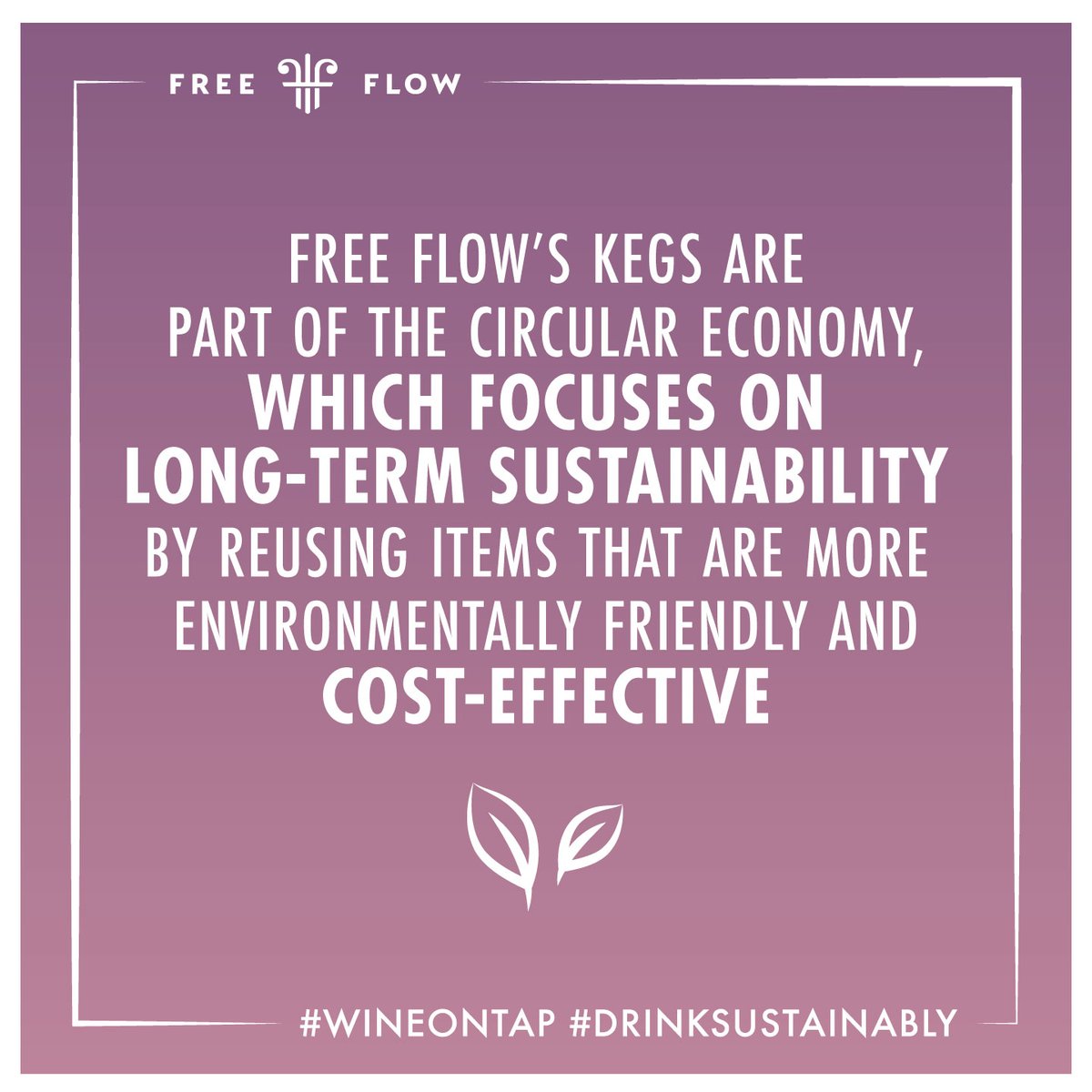 FreeFlowWines's tweet image. Sustainability fact of the month 🌱

#wineontap #drinksustainably #zerowaste