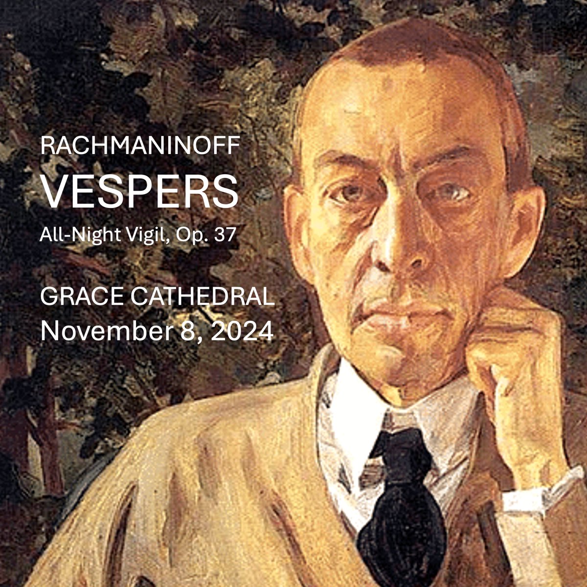 NOVEMBER 8, 2024, 7:30 pm | Sergei Rachmaninoff’s All-Night Vigil, Op. 37. The All-Night Vigil is a setting of Orthodox texts for a cappella choir, blending chant with Rachmaninoff’s lush harmonies. Join Vox for the opening concert of its 2nd season. VoxHumanaSF.org/vespers
