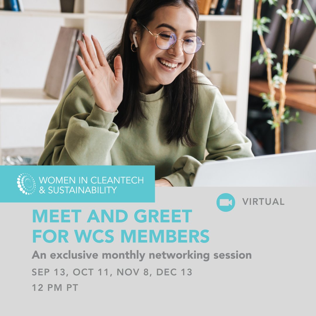 Feeling isolated in the male-dominated #Cleantech world? You're not alone. Join our WCS Monthly Members-only virtual networking sessions to connect with women who get it. 💬 Learn more and register: bit.ly/4fJ3X7q  #Cleantech #Networking  #sustainability #climatetech