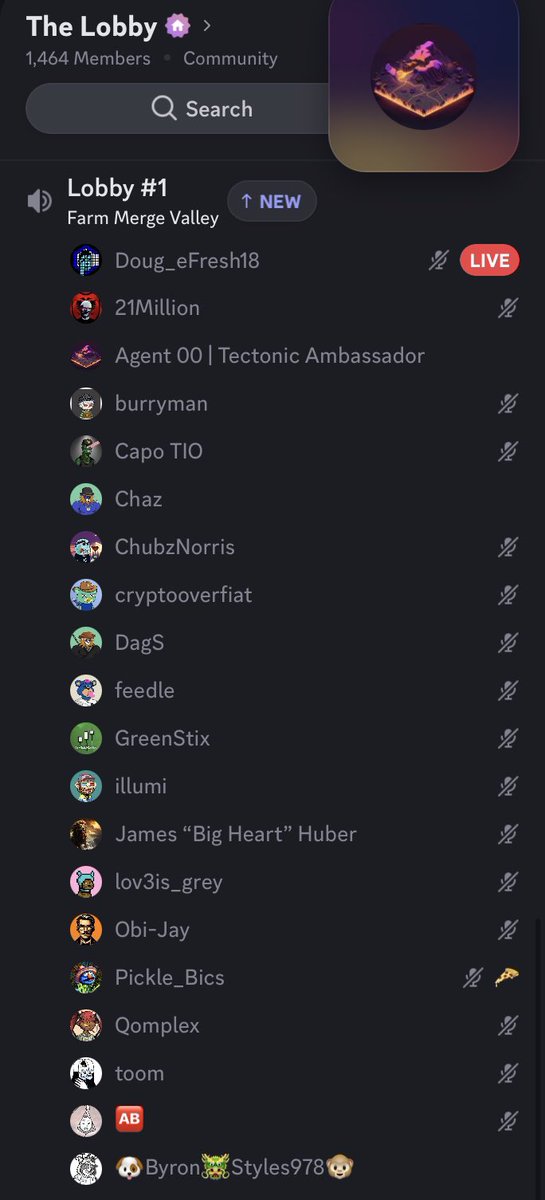 Spaces on x - poppin 
Lobby chat in the discord- poppin