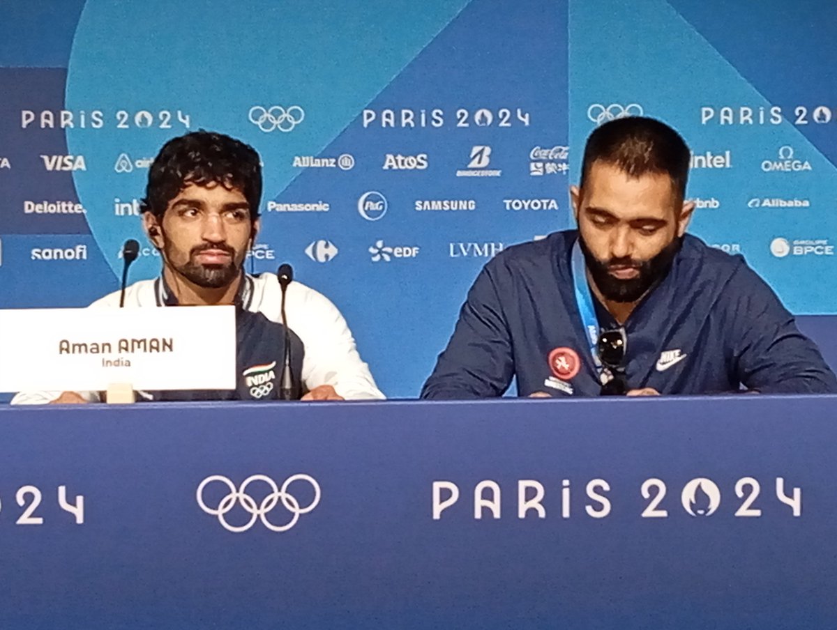 Olympics are (nearly) over. Wanted to tweet this during the Games but missed the chance. Proud  to see my junior <a href="/siwachvinay/">Vinay Siwach</a> up on the big stage at Paris 2024. Not many more knowledgeable about wrestling than him. Have tried to convince him to write more but the boy from Jatwas