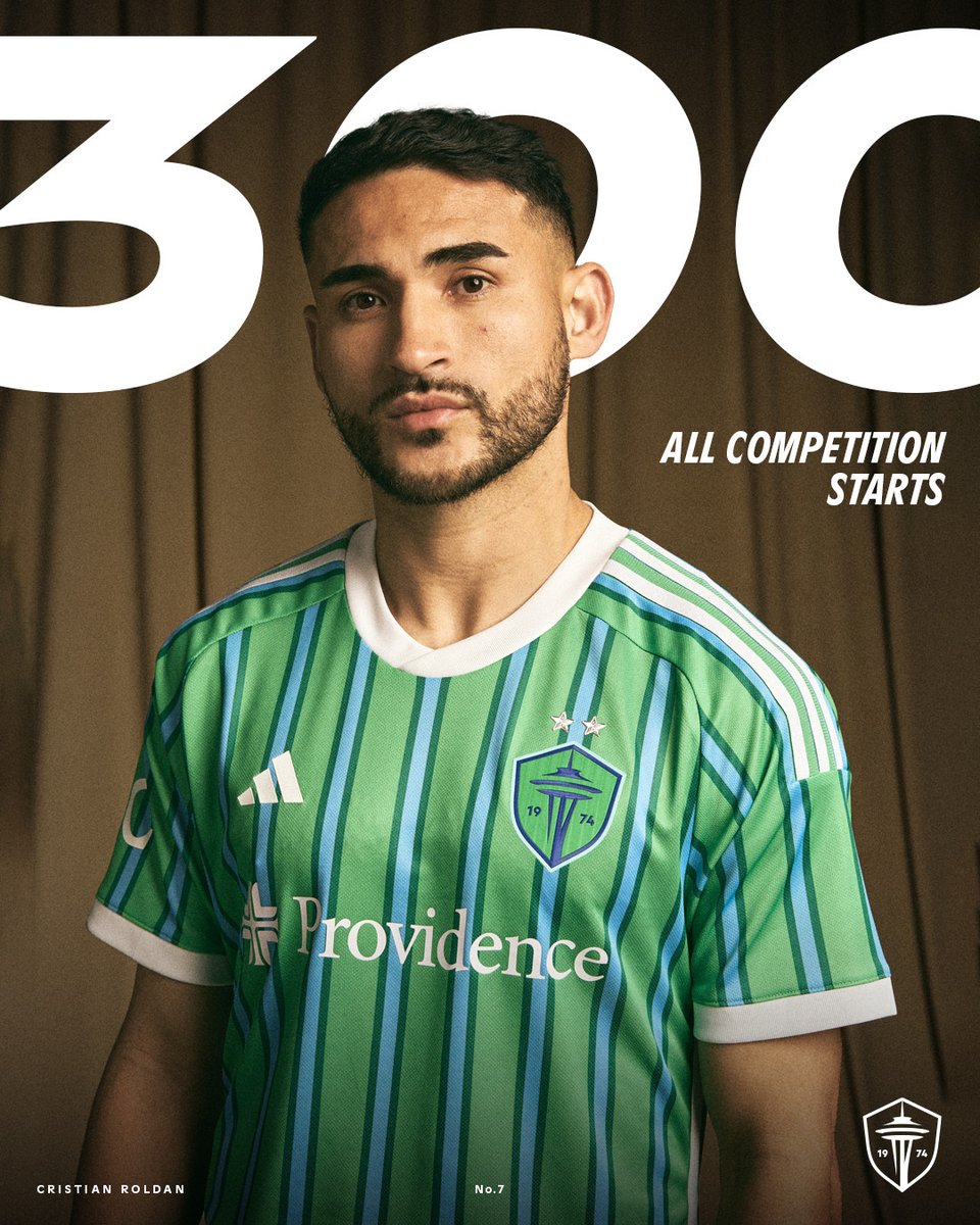 Congratulations to Cristian Roldan on becoming the third player in our MLS era to reach 300 starts for the club! 👏