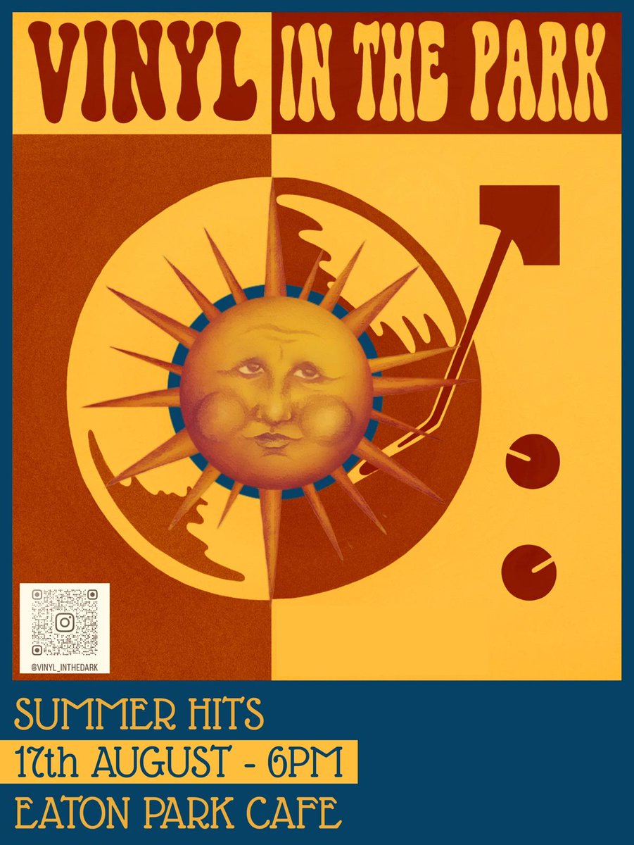 Can't wait for this! Free entry breezy summer tunes, tapas, recorded snippets and pics of summery Eaton Park all in gorgeous Eaton Park Café this Saturday from 6.30pm til dusk at 8.30pm.