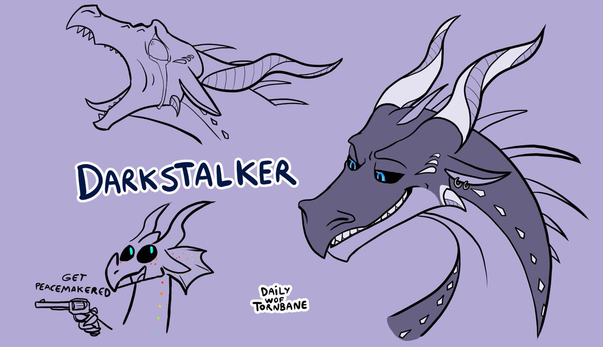 Daily sketch 19 :
Darkstalker, it was hard to decide how i would draw him, i will definitely do it again, because i want to transmit how i think he's tragic
#WingsofFire #wof #dailywof